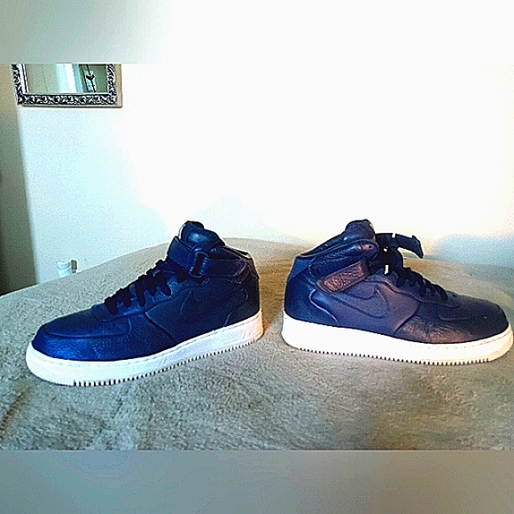 NikeLab AF1. Mid. Blue. Rare. Size 10 - Picture 1 of 6